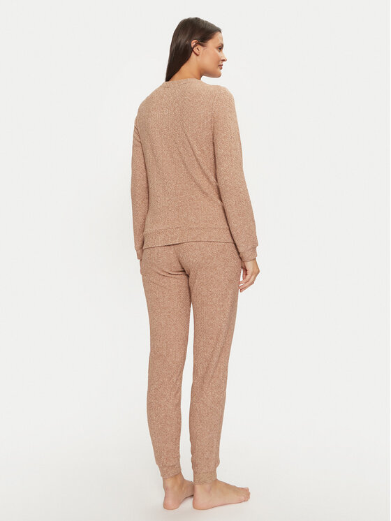 Selmark Selmark Pižama P8673 Smėlio Regular Fit