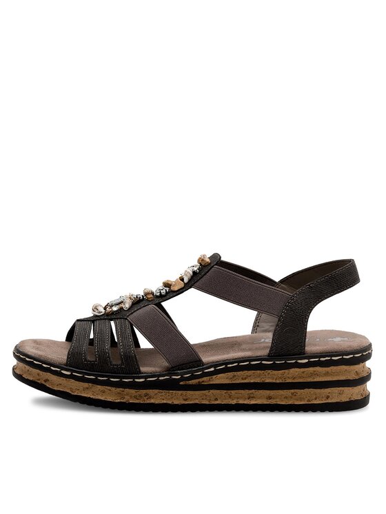 Rieker Sandali Rieker 62949-45 Siva