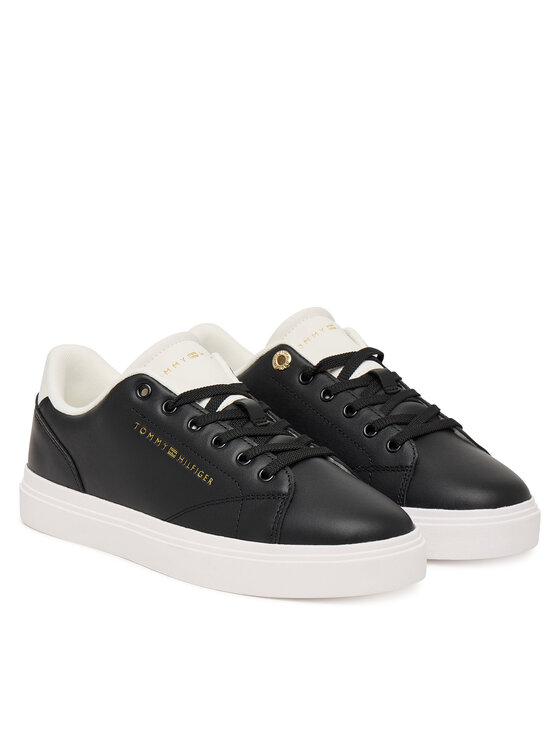Tommy Hilfiger Αθλητικά Tommy Hilfiger Th Feminine Cupsole Leather FW0FW09105 Μαύρο