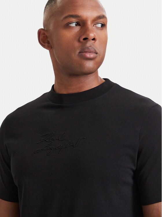 KARL LAGERFELD KARL LAGERFELD Camiseta 755039 564235 Negro Regular Fit