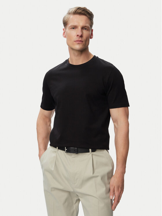 HUGO HUGO Футболка Dimerstee 50542969 Чорний Slim Fit
