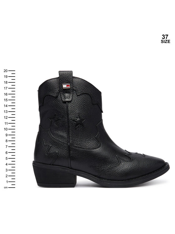 Tommy Hilfiger Kowbojki Tommy Hilfiger T3A5-35195-0036 Czarny