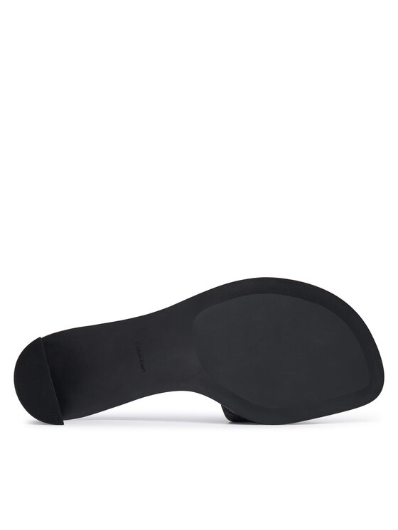 Calvin Klein Šlepetės Calvin Klein Block Heel Sandal Aop HW0HW03016 Juoda