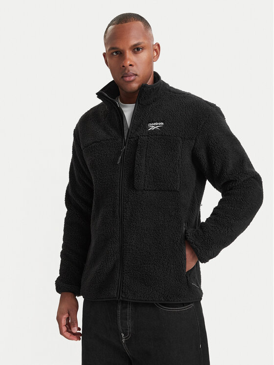 Reebok Reebok Polár kabát RCC00108 Fekete Regular Fit