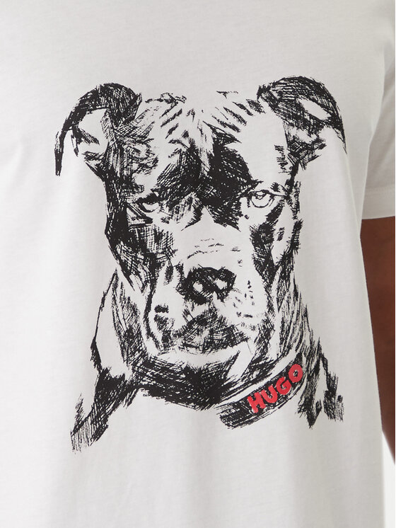 HUGO HUGO Футболка Dubrox 50553779 Білий Regular Fit