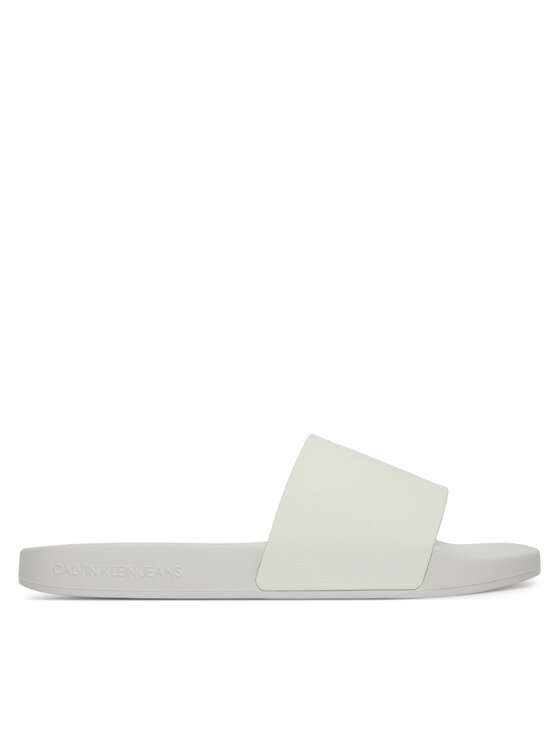 Calvin Klein Jeans Šlepetės Calvin Klein Jeans Slide Monogram Tpu YW0YW01715 Balta