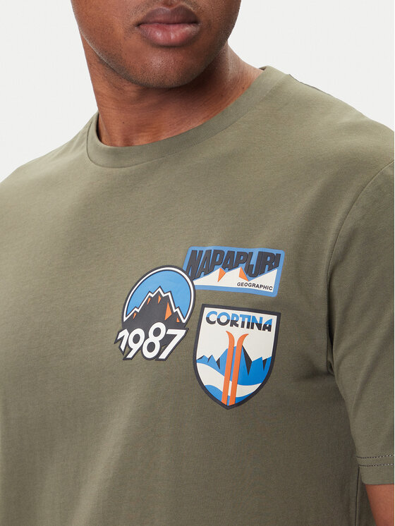 Napapijri Napapijri Camiseta S-Montepiana NP0A88SV Verde Regular Fit