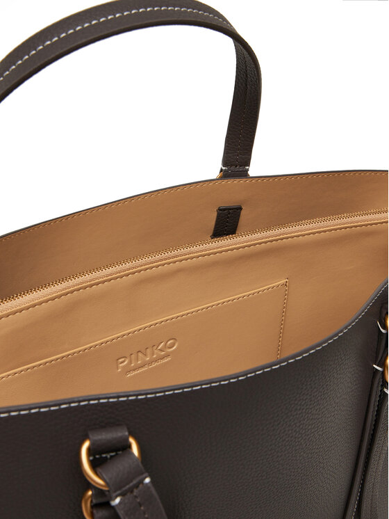 PINKO Torebka PINKO Carrie Shopper Big AI 24-25 PLTT 102832 A1LF Brązowy