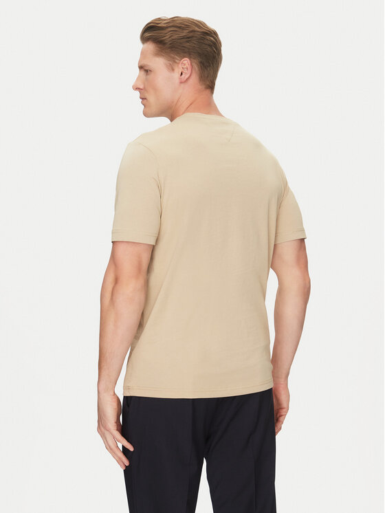 Tommy Hilfiger Tommy Hilfiger Majica Chest Insert MW0MW36498 Bež Regular Fit