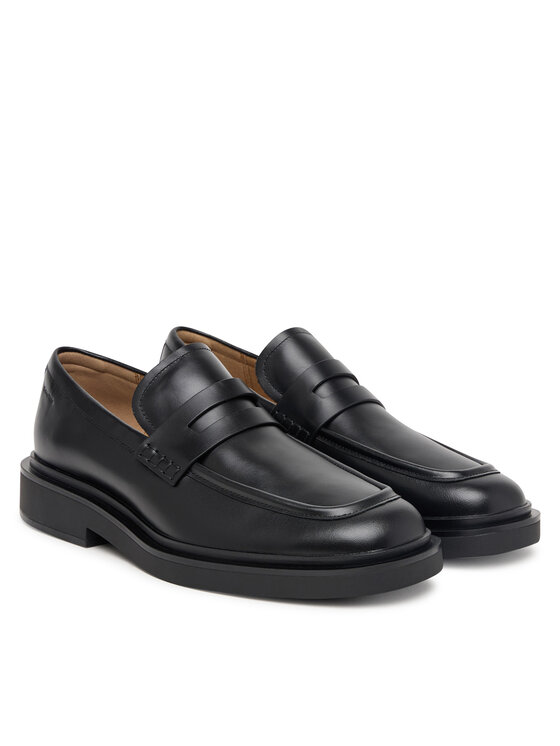 Calvin Klein Zapatos hasta el tobillo Calvin Klein Sq Rubber Band Loafer Wax Lth HM0HM02273 Negro