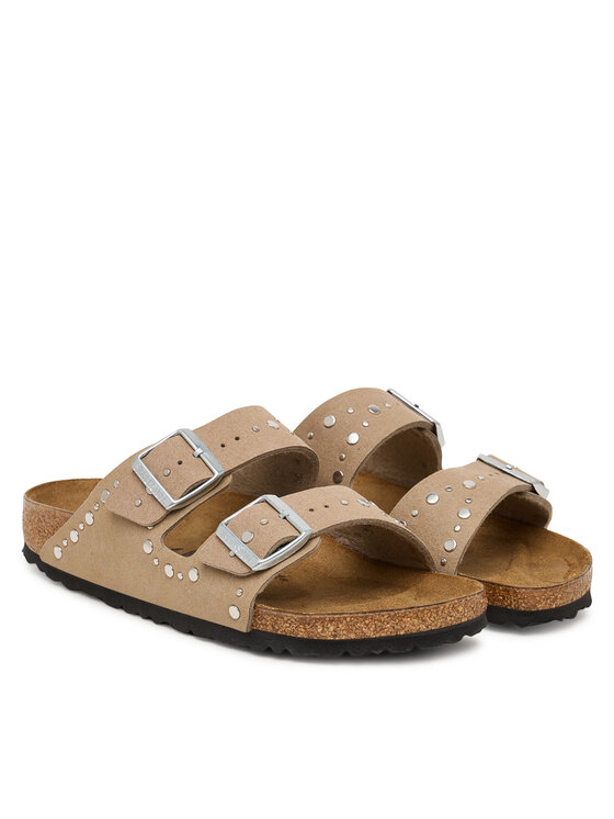 Birkenstock Klapki Birkenstock Arizona Rivet 1031708 D Beżowy