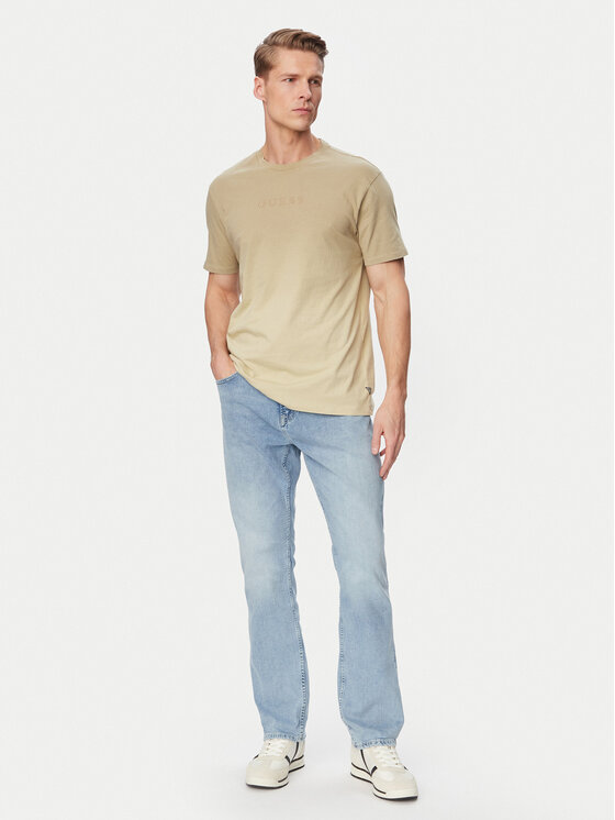 Guess Guess Футболка M6GI29 K3258 Бежевий Regular Fit