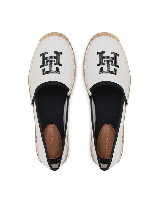 Tommy Hilfiger Alpargatas Tommy Hilfiger Th Embroiderred Espadrille FW0FW07101 Écru