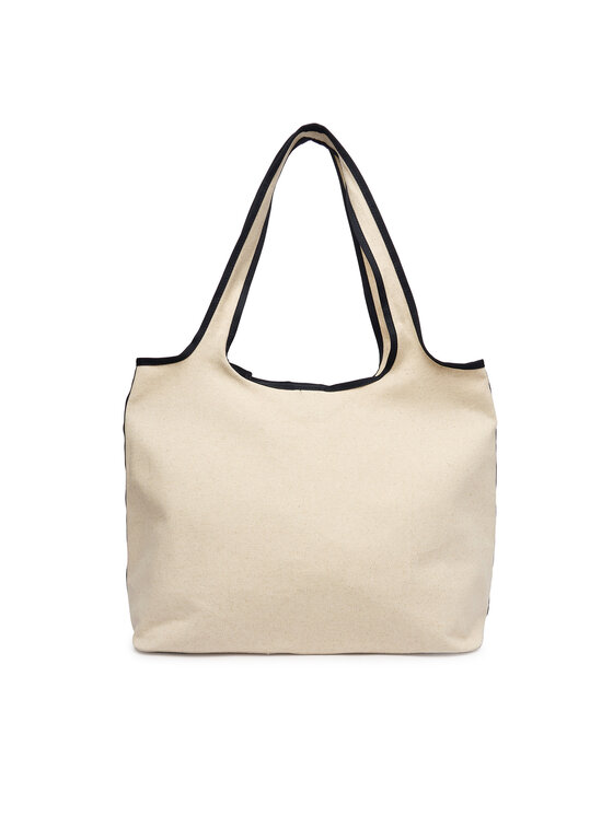 Tommy Hilfiger Дамска чанта Tommy Hilfiger Th Summer Tote Canvas AW0AW18398 Бял
