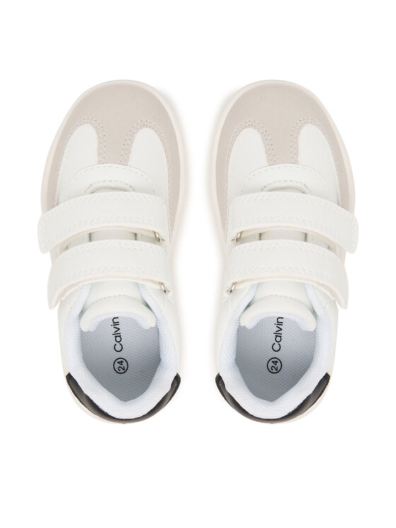 Calvin Klein Laisvalaikio batai Calvin Klein Low Cut Velcro V1X9-83277-1269 M Balta