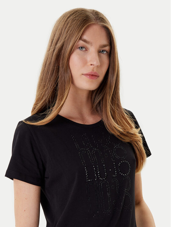 Liu Jo Sport Liu Jo Sport Camiseta TF5166 JS003 Negro Regular Fit