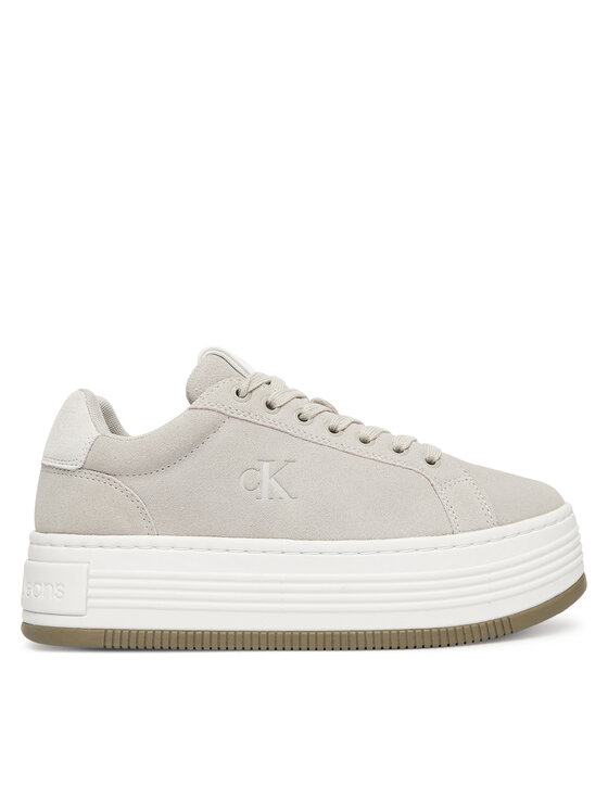 Calvin Klein Jeans Sneakers Calvin Klein Jeans Bold Flatf Low Lace Mg Sd YW0YW01839 Grigio
