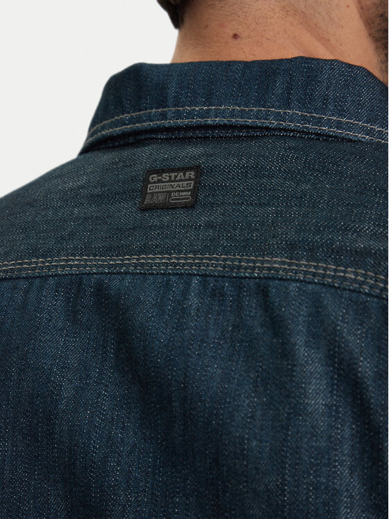 G-STAR G-Star Raw Jeans jakna 3D Dart D28418-E358 Mornarsko modra Regular Fit