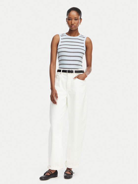 Tommy Hilfiger Tommy Hilfiger Τοπ Multistripe WW0WW50025 Μπλε Slim Fit