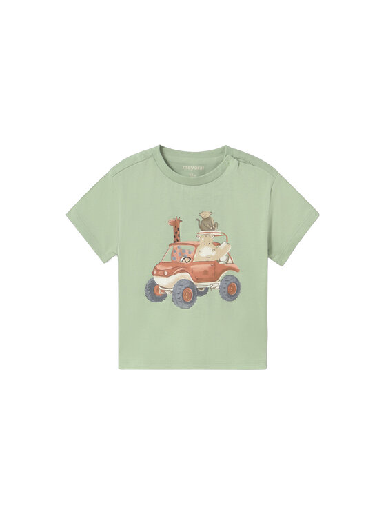 Mayoral Mayoral Camiseta 1010 Verde Regular Fit