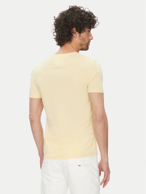 Tommy Jeans Tommy Jeans Majica DM0DM20363 Rumena Slim Fit