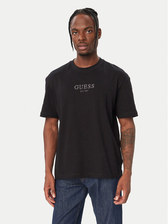 Guess Guess T-shirt M6BI55 K6192 Crna Oversize