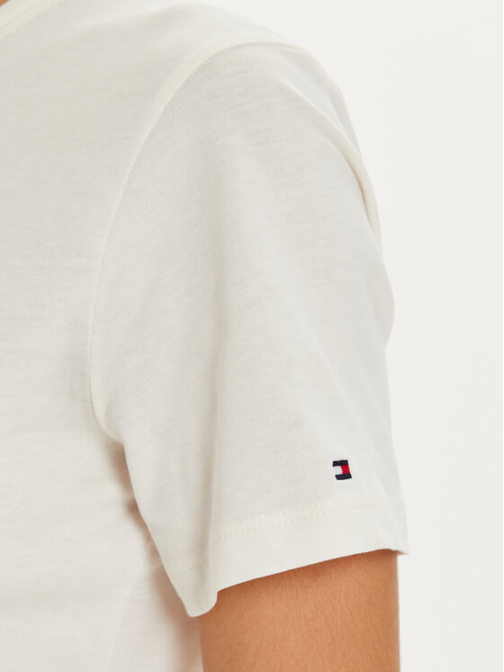 Tommy Hilfiger Tommy Hilfiger Póló Varsity WW0WW42899 Fehér Regular Fit