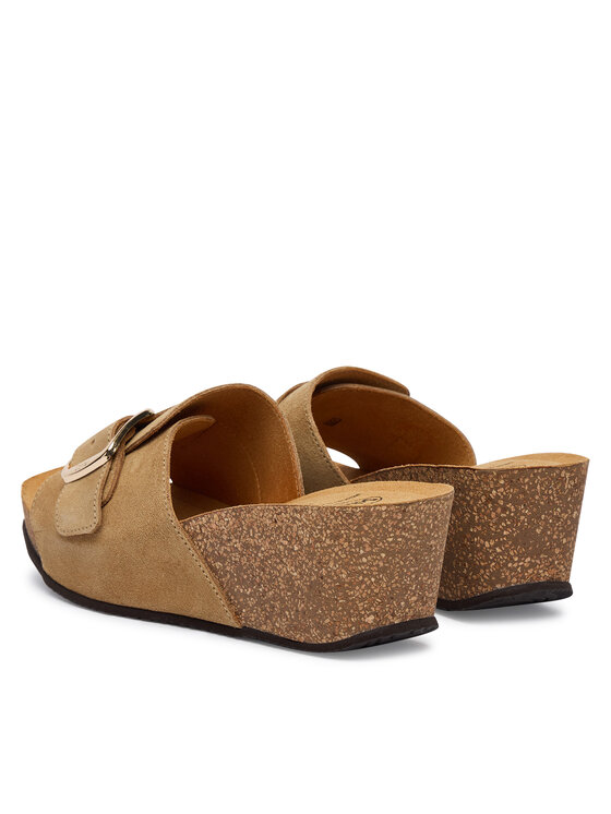 Scholl Шльопанці Scholl Tropica Buckle Med. MF00880 Бежевий