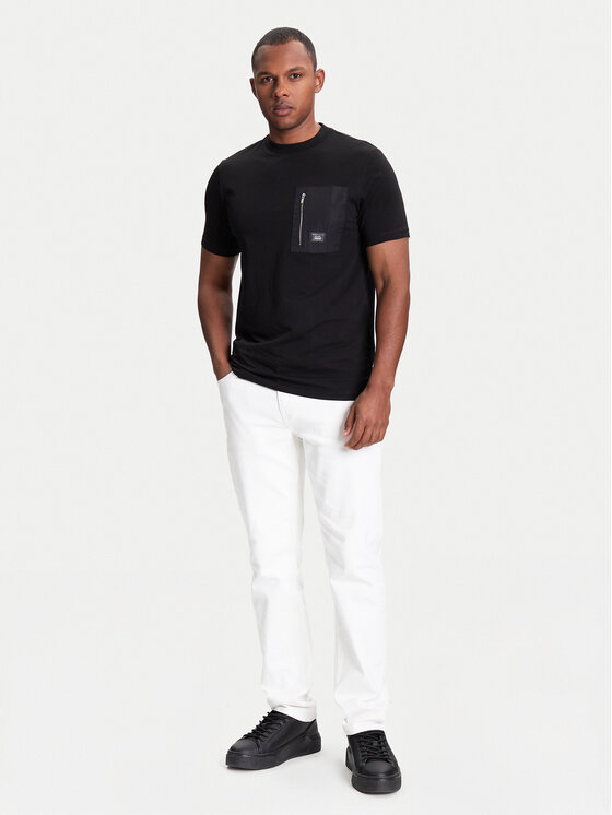 KARL LAGERFELD KARL LAGERFELD Marškinėliai 755046 553235 Juoda Regular Fit