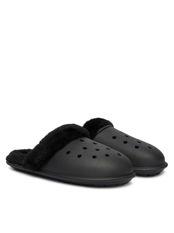 Crocs Naminės šlepetės Crocs Classic Fuzz Scuff 212143 Juoda