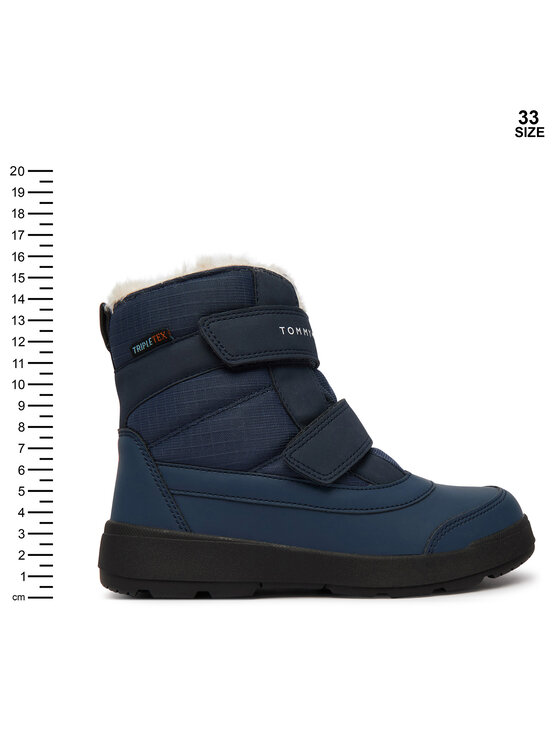 Tommy Hilfiger Śniegowce Tommy Hilfiger Niagara T1XD-35302-1973 S Granatowy