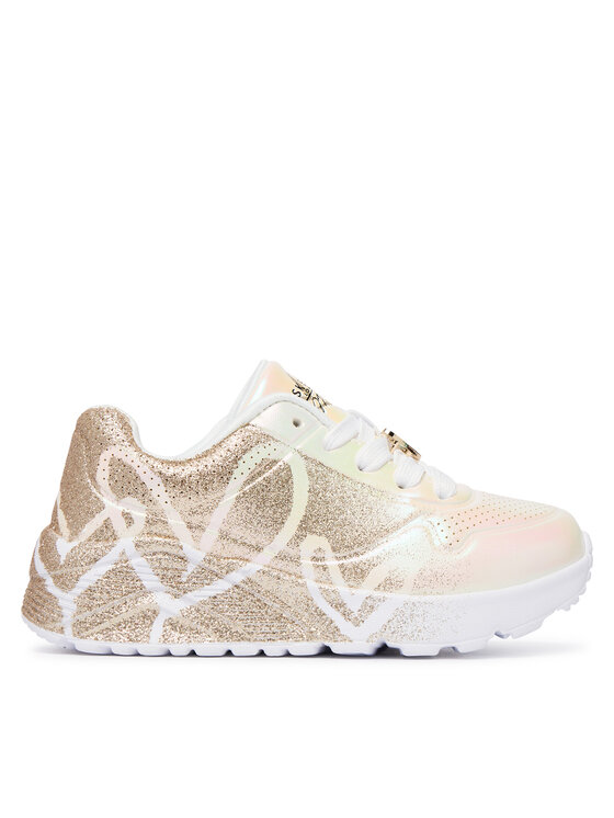 Skechers Sneakersy Skechers Jgoldcrown: Uno Lite - Heartdust Forever 310814L Biały