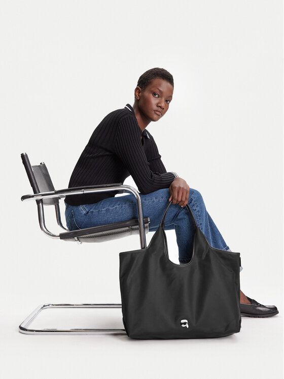 KARL LAGERFELD Kabelka KARL LAGERFELD A3W30115 Černá