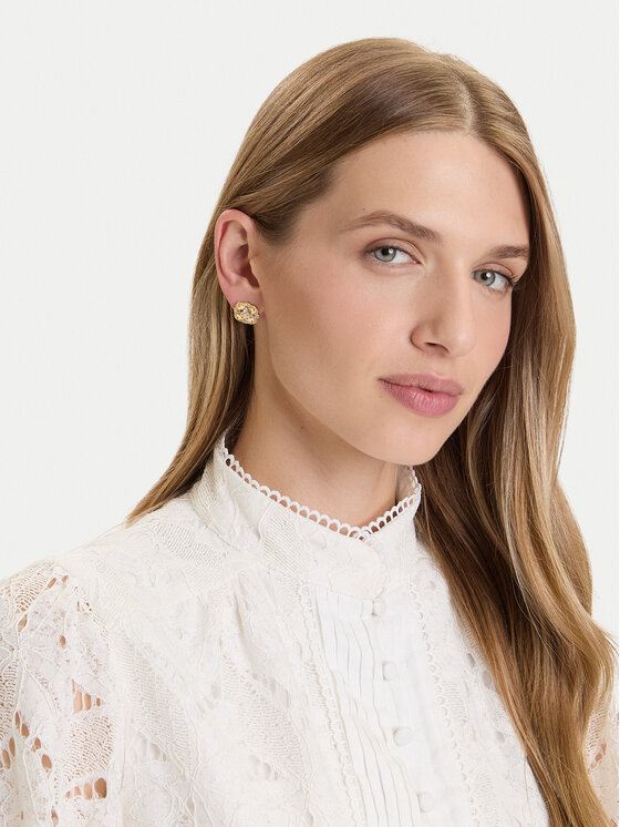 Guess Naušnice Guess JUBE05 504JW Zlatá