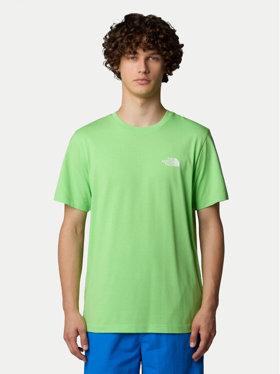 The North Face The North Face Camiseta SS Simple Dome NF0A87NG Verde Regular Fit