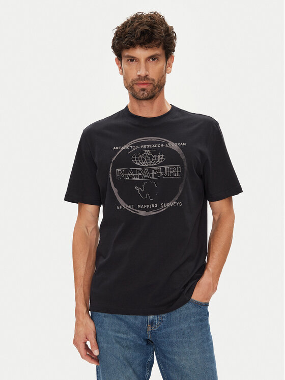Napapijri Napapijri Camiseta S-Bald NP0A88SF Negro Regular Fit