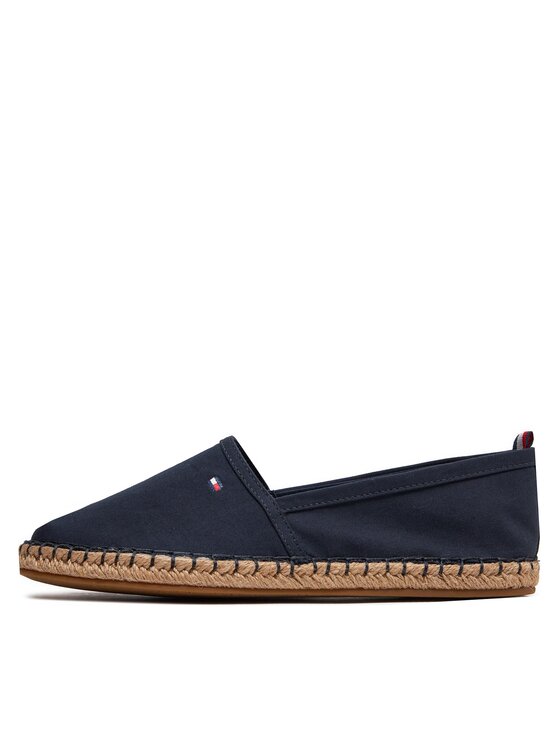Tommy Hilfiger Espadrilles Tommy Hilfiger Basic Tommy Flat Espadrille FW0FW06497 Sötétkék