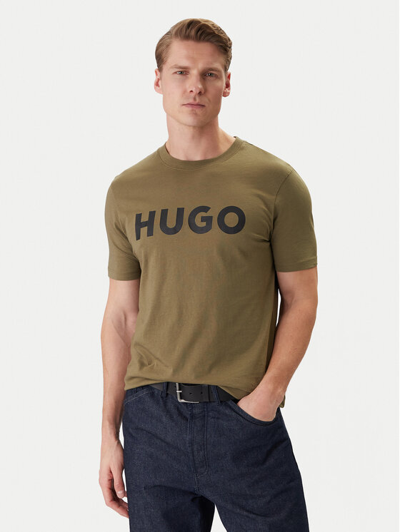HUGO HUGO Camiseta Dulivio 50467556 Caqui Regular Fit