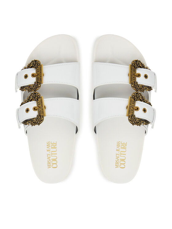 Versace Jeans Couture Шльопанці Versace Jeans Couture 80VA3SM1 ZS190 3 Білий