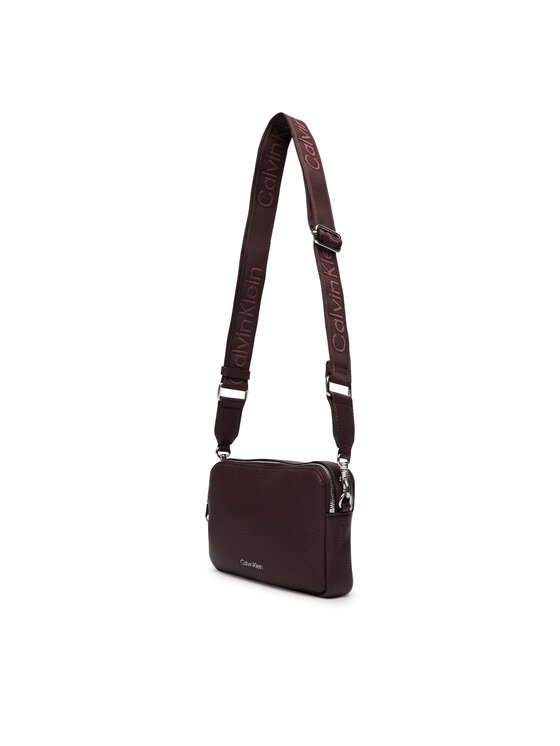 Calvin Klein Geantă Calvin Klein Webbing 2X Strap Camera Bag LV04F3656G Maro