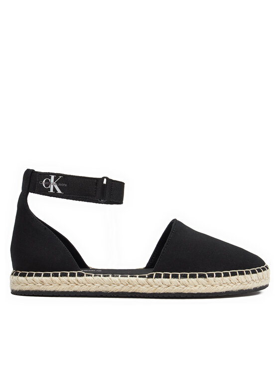 Espadrillas Calvin Klein Jeans Ankle Espadrille Btw YW0YW01027 Nero