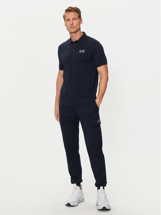 EA7 Emporio Armani EA7 Emporio Armani Поло 8NPF14 PJVQZ 0562 Cиній Regular Fit