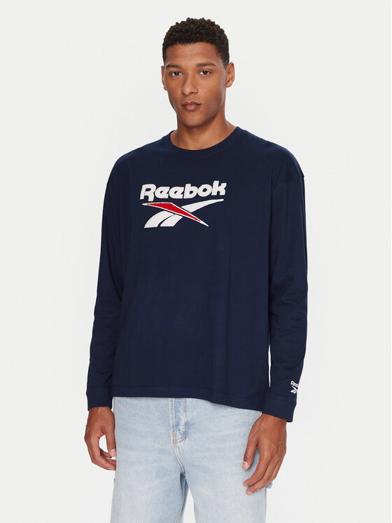 Reebok Reebok Camiseta de manga larga RK25155CCM Azul marino Regular Fit