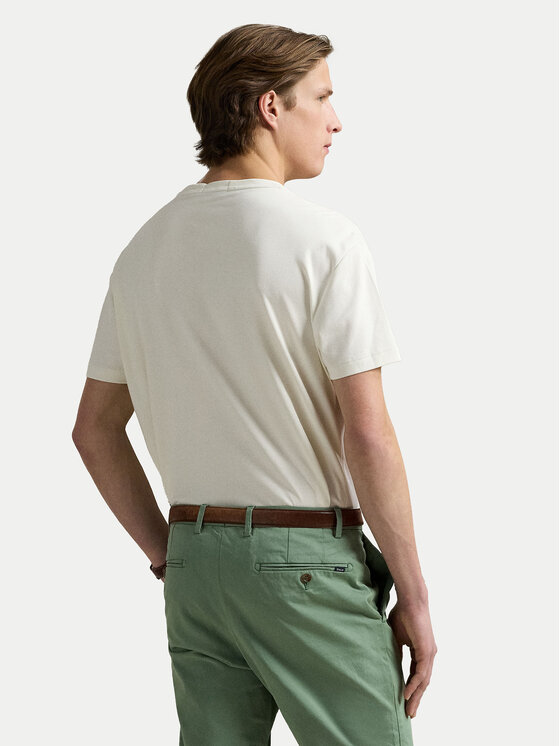 Polo Ralph Lauren Polo Ralph Lauren T-Shirt 710740727094 Εκρού Custom Slim Fit
