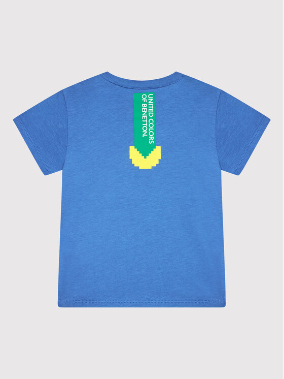 United Colors Of Benetton United Colors Of Benetton Футболка 3096G102F Голубий Regular Fit