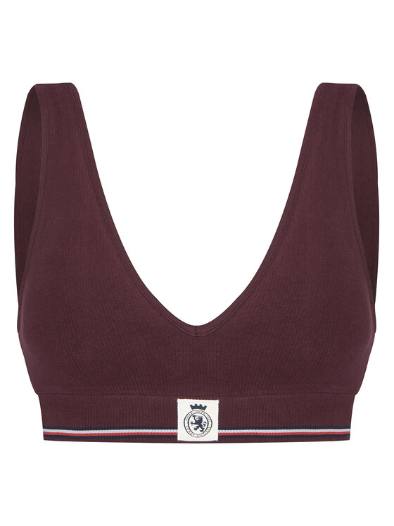 Tommy Hilfiger Tommy Hilfiger Top de sujetador UW0UW06062 Guinda/burdeos
