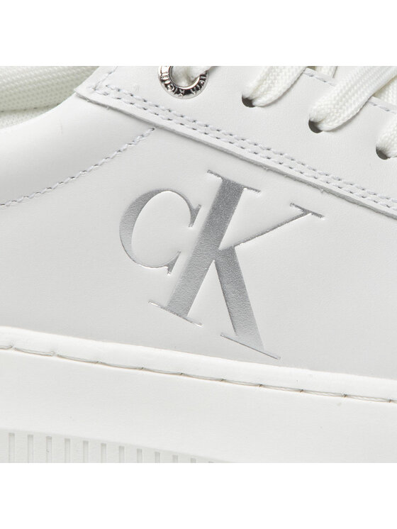 Calvin Klein Jeans Sneakersy Calvin Klein Jeans Chunky Cupsole Laceup Low Ess M YW0YW00701 Bílá