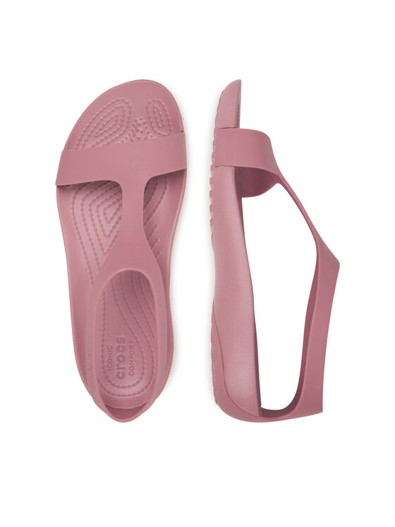 Crocs Sandały Crocs SERENA SANDAL 205469-682 Różowy