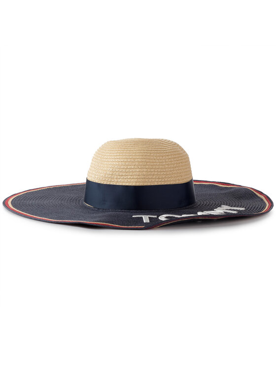 Tommy Hilfiger Klobuk Tommy Hilfiger Straw Fedora Hat AW0AW06575 Mornarsko modra