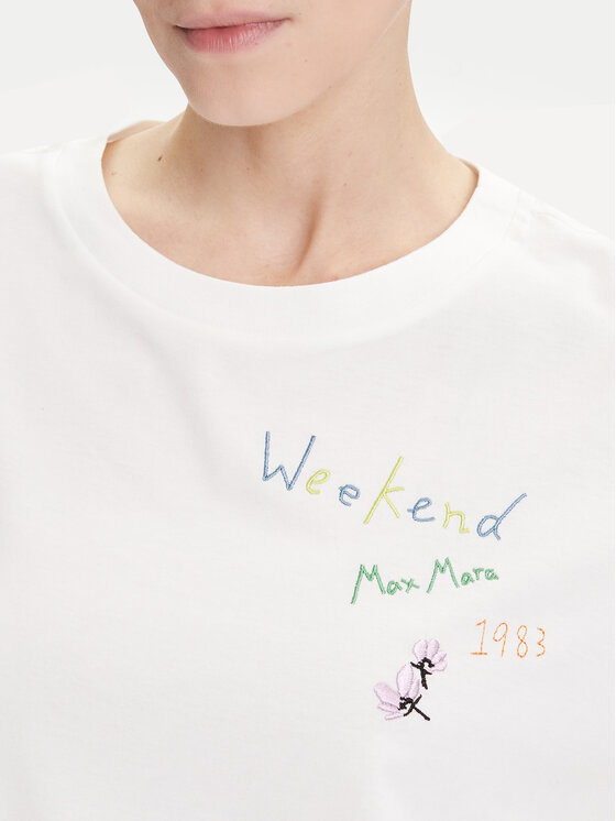 Weekend Max Mara Weekend Max Mara T-shirt Acline 2525976051 Bijela Regular Fit